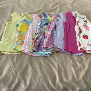 Bundle of toddler girl tank tops